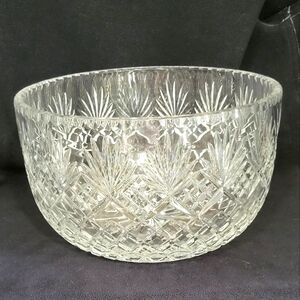 Antique Cut Crystal Punch Bowl or Centerpiece Bowl